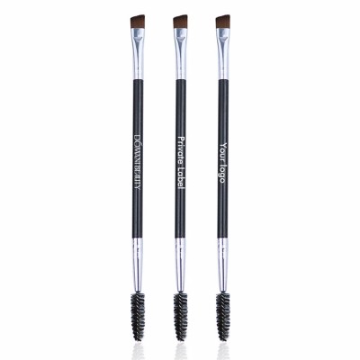 Double-sided Brow Brushes Cosmetic Vendor Comfortable To Touch Print Your Own Logo Double-headed Eyebrow Brush